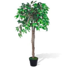 Vidaxl Umělý Ficus s květináčem 110 cm