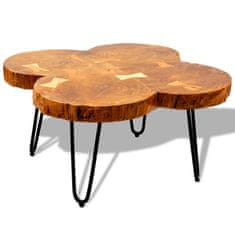 Greatstore Konferenční stolek 35 cm 4 dřevěné koláče sheeshamové dřevo