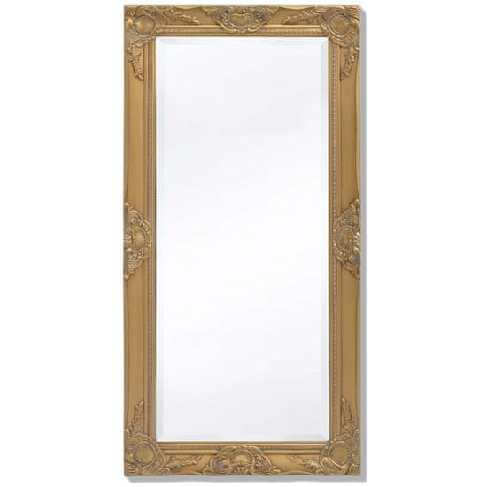 Vidaxl Nástěnné zrcadlo barokní styl 100x50 cm zlaté