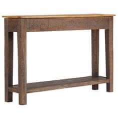 Greatstore Konzolový stolek z masivního dřeva 118 x 30 x 80 cm vintage