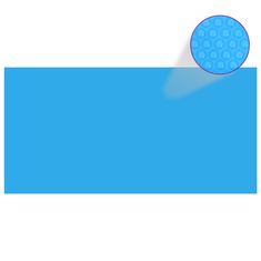 Greatstore Obdélníkový kryt na bazén 1200 x 600 cm PE modrý