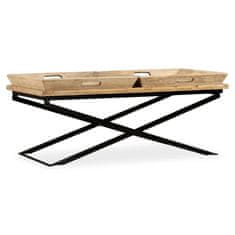 Greatstore Konferenční stolek z masivního mangovníkového dřeva 110x55x42cm