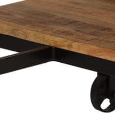 Vidaxl Psací stůl se skládací stoličkou masivní mangovník 115x50x76 cm