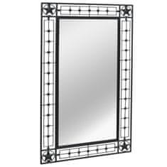Greatstore Nástěnné zrcadlo obdélníkové 60 x 110 cm černé