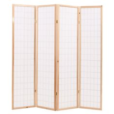 Greatstore Skládací 4dílný paraván v japonském stylu 160 x 170 cm přírodní