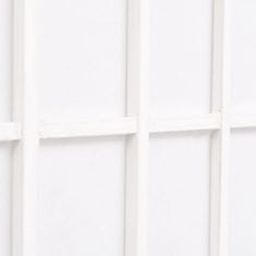 Petromila Skládací 4dílný paraván v japonském stylu 160 x 170 cm bílý
