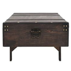 Greatstore Konferenční stolek z masivního dřeva vintage styl 120x55x35 cm