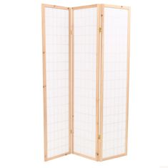 Greatstore Skládací 3dílný paraván v japonském stylu 120 x 170 cm přírodní