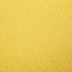 Greatstore Křeslo žluté textil