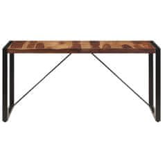 Vidaxl Jídelní stůl 160 x 80 x 75 cm masivní sheeshamové dřevo