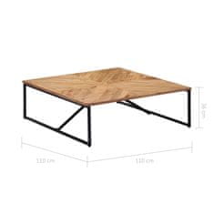 Greatstore Konferenční stolek 110 x 110 x 36 cm masivní akáciové dřevo