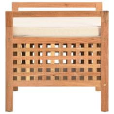 Vidaxl Úložná lavice 49 x 48 x 49 cm masivní ořechové dřevo