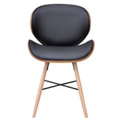Vidaxl Jídelní židle 6 ks černé ohýbané dřevo a umělá kůže
