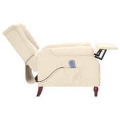 Vidaxl 282212 Massage Recliner Cream Fabric