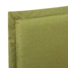 Greatstore Rám postele zelený textil 120 x 200 cm