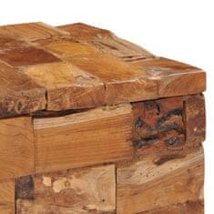 Greatstore Úložná stolička masivní teakové dřevo