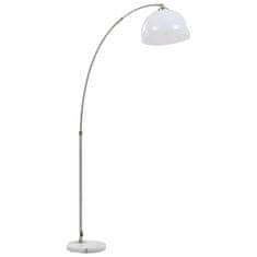 Greatstore Klenutá lampa 60 W stříbrná E27 200 cm