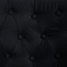 Greatstore Francouzské křeslo černé textil