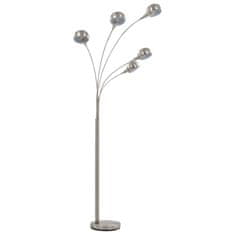 Vidaxl Stojací lampa 200 cm 5 x E14 stříbrná