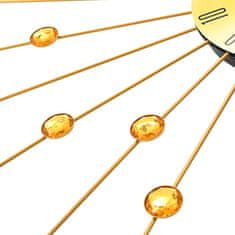 Petromila Nástěnné hodiny kovové 70 cm zlaté