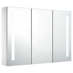 Greatstore LED koupelnová zrcadlová skříňka 89 x 14 x 62 cm