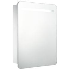 Greatstore LED koupelnová zrcadlová skříňka 60 x 11 x 80 cm