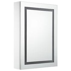 Petromila LED koupelnová skříňka se zrcadlem 50 x 13 x 70 cm