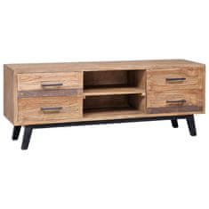 Greatstore TV stolek 120 x 30 x 45 cm masivní teak