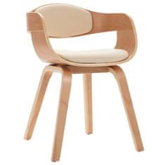 Vidaxl Jídelní židle 2 ks ohýbané dřevo a umělá kůže