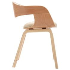 Vidaxl Jídelní židle 2 ks ohýbané dřevo a umělá kůže