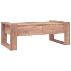 Greatstore Konferenční stolek 110 x 60 x 40 cm masivní teakové dřevo
