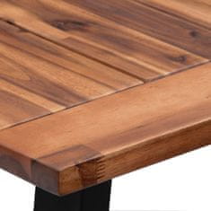 Vidaxl Jídelní stůl masivní akáciové dřevo 180 x 90 cm
