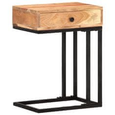 shumee Odkládací stolek ve tvaru U 45x30x61 cm masivní akáciové dřevo