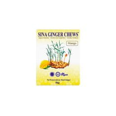 Indonéské kultovní zázvorové bonbony s mangem "Sina Ginger Chews Mango" | Zázvorové bonbony s příchutí manga 56g Sina