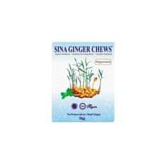 Indonéské kultovní zázvorové bonbony s mátou "Sina Ginger Chews Peppermint | Ginger Candy Peppermint Flavour" 56g Sina