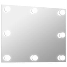 Vidaxl Nástěnné zrcadlo bez rámu s LED osvětlením obdélníkové sklo