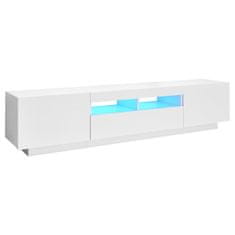 Greatstore TV skříňka s LED osvětlením bílá 180 x 35 x 40 cm