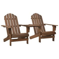 Greatstore Zahradní židle Adirondack masivní jedlové dřevo hnědé