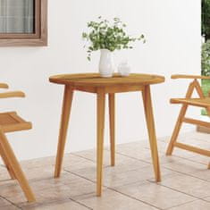 Greatstore Zahradní stolek Ø 85 x 75 cm masivní akáciové dřevo