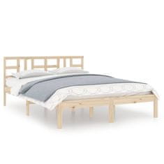 shumee Rám postele masivní dřevo 200 x 200 cm