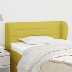 Greatstore Čelo postele typu ušák zelené 103x23x78/88 cm textil