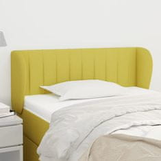 Vidaxl Čelo postele typu ušák zelené 103x23x78/88 cm textil