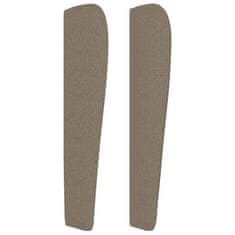 Greatstore Čelo postele typu ušák taupe 93x23x118/128 cm textil