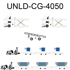 JC Wings Cargo Container Set (UPS), 1/400