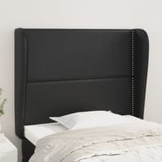 Vidaxl Čelo postele typu ušák černé 83 x 23 x 118/128 cm umělá kůže