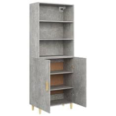 Greatstore Skříň highboard betonově šedá kompozitní dřevo