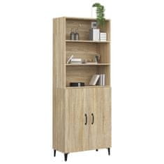 Greatstore Skříň highboard dub sonoma kompozitní dřevo