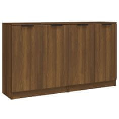 Greatstore Příborníky 2 ks hnědý dub 60 x 30 x 70 cm kompozitní dřevo