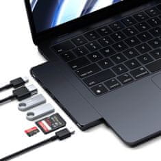 Satechi Pro Hub Slim - adaptér pro Macbook Air a Pro M1 M2, černý