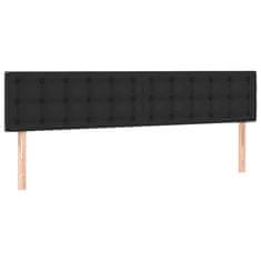 Greatstore Čelo postele s LED černé 180x5x78/88 cm umělá kůže